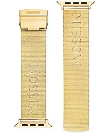 Gold Ion Plated Stainless Steel Mesh Bracelet for Apple Watch® 42mm/44mm