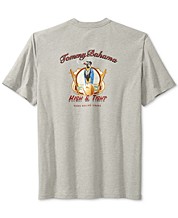 NWT Tommy Bahama Men's Gray SS Screenshot Graphic Print T-Shirt Sz Medium M NEW