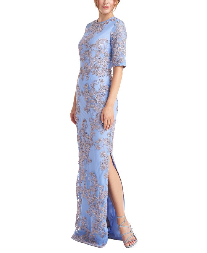 JS Collections Mallory Soutache Evening Gown - Macy's