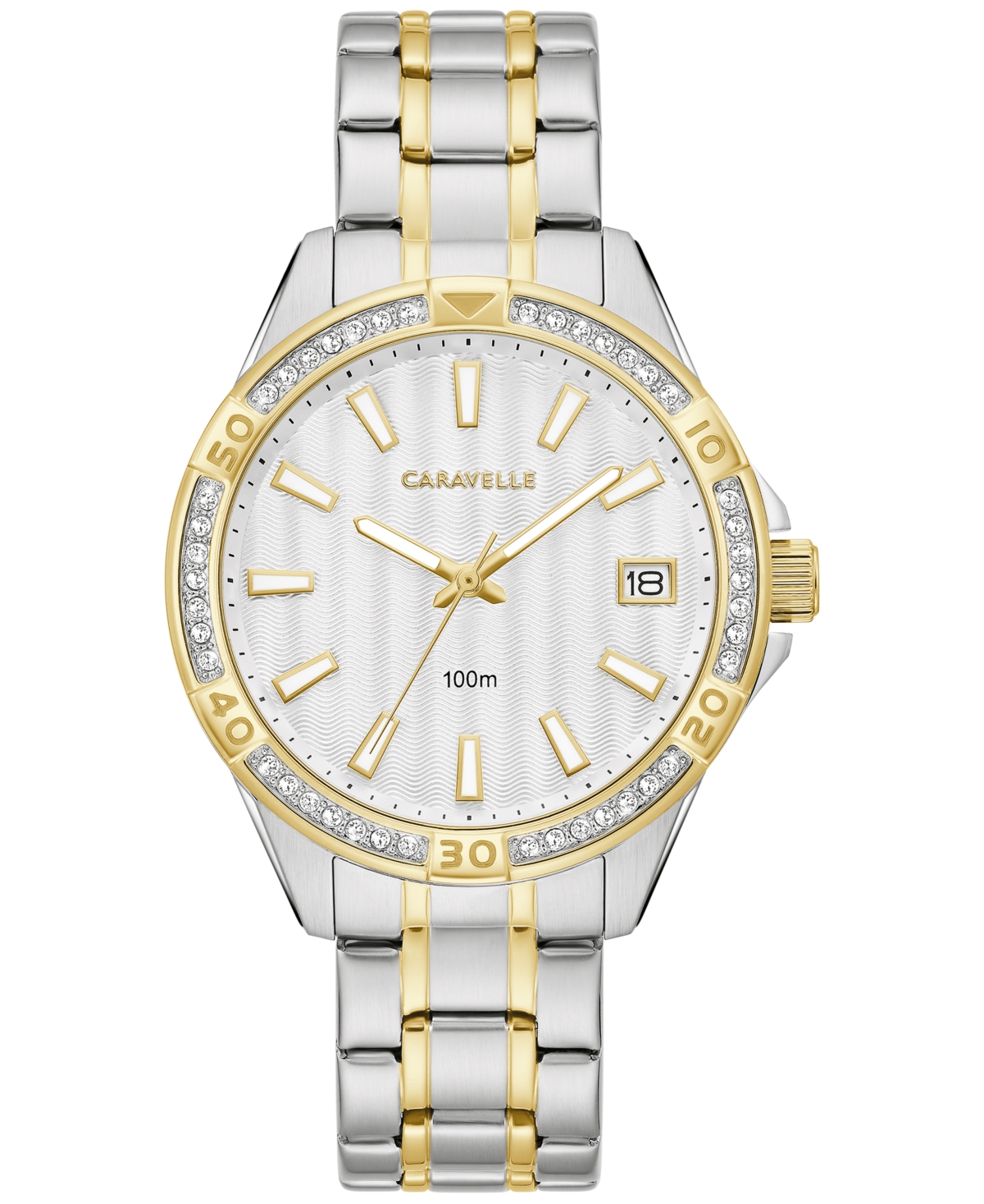 designed by Bulova Women's Two Tone Stainless Steel Bracelet Watch 36mm - Two-tone