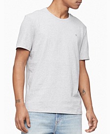 Men's Smooth Cotton Solid Crewneck T-Shirt