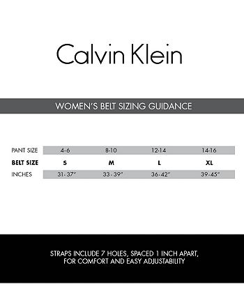 Calvin Klein Women's Reversible Monogram Buckle Belt - Macy's