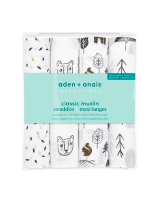 Baby Boys or Baby Girls Swaddle Blankets, Pack of 4