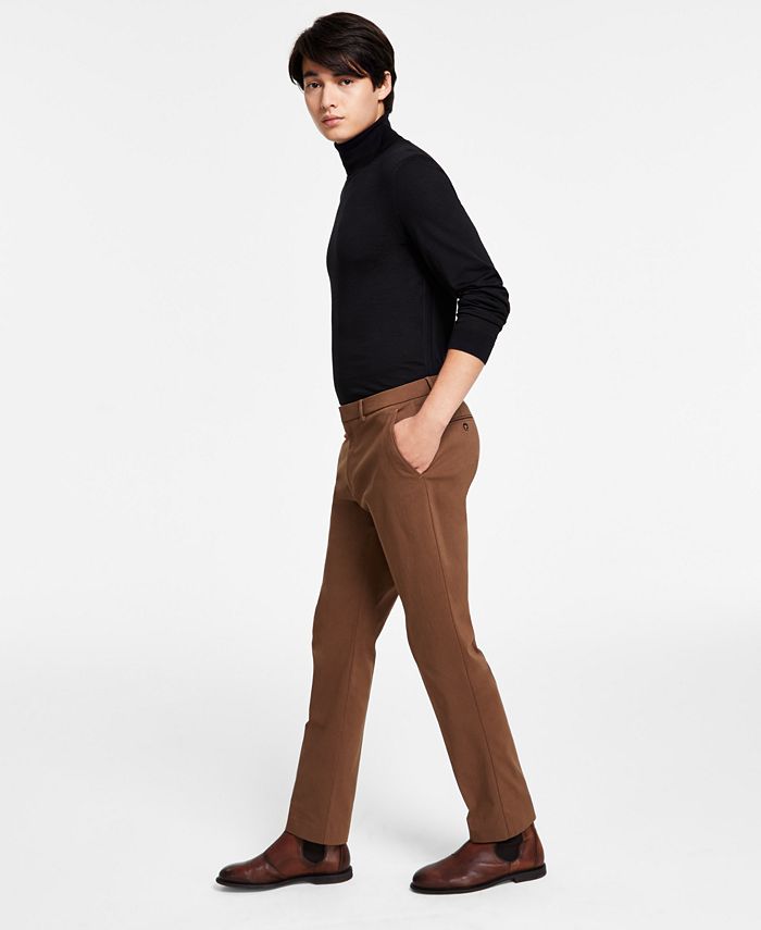 Tommy Hilfiger Modern-Fit TH Flex Stretch Solid Performance Pants - Macy's