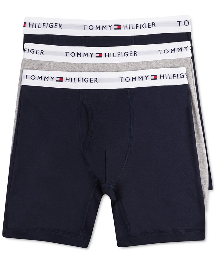 Tommy Hilfiger Men's 3-Pk. Classic Cotton Boxer Briefs - Macy's