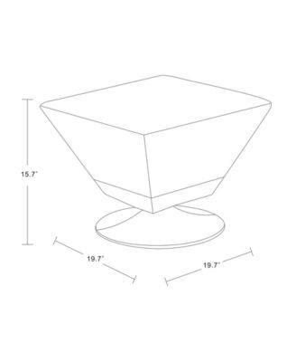 Diamond Swivel Ottoman