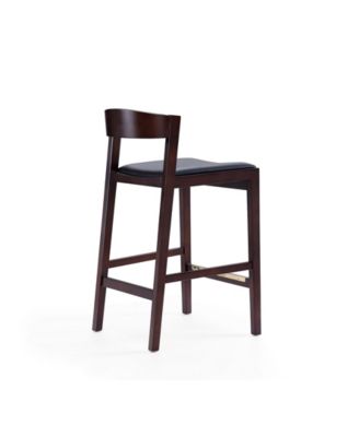 Klismos 3-Piece Leatherette Upholstered Counter Stool Set