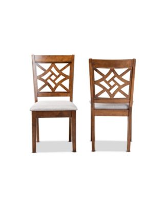 Nicolette Modern and Contemporary Wood Dining Chair Set, 2 Piece