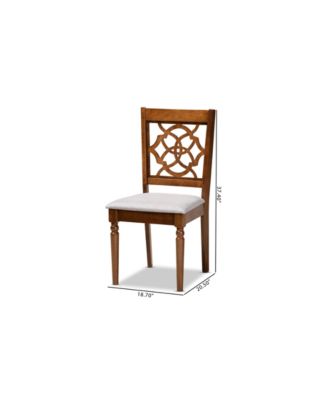 Renaud Modern and Contemporary Wood Dining Chair Set, 2 Piece
