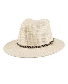 Men's 2.5" Brim Panama Natural Straw Paper Hat