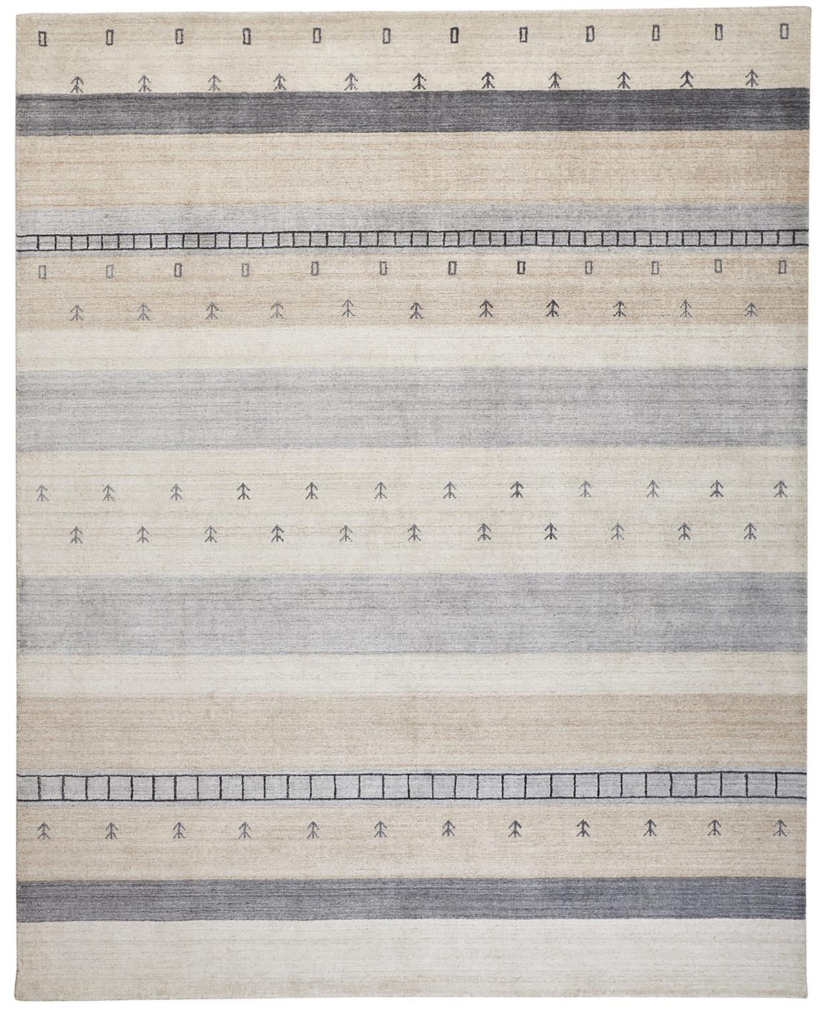 Feizy Ohura OHU6578 7'9in x 9'9in Area Rug - Beige, Gray