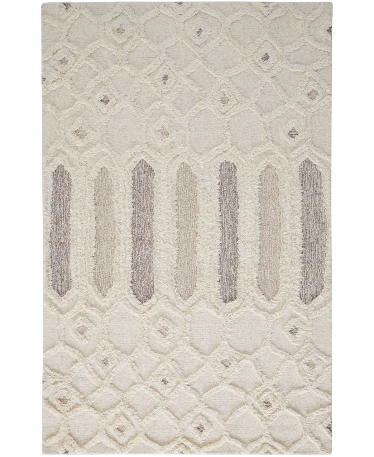 Simply Woven Anica R8013 4' X 6' Area Rug In Ivory