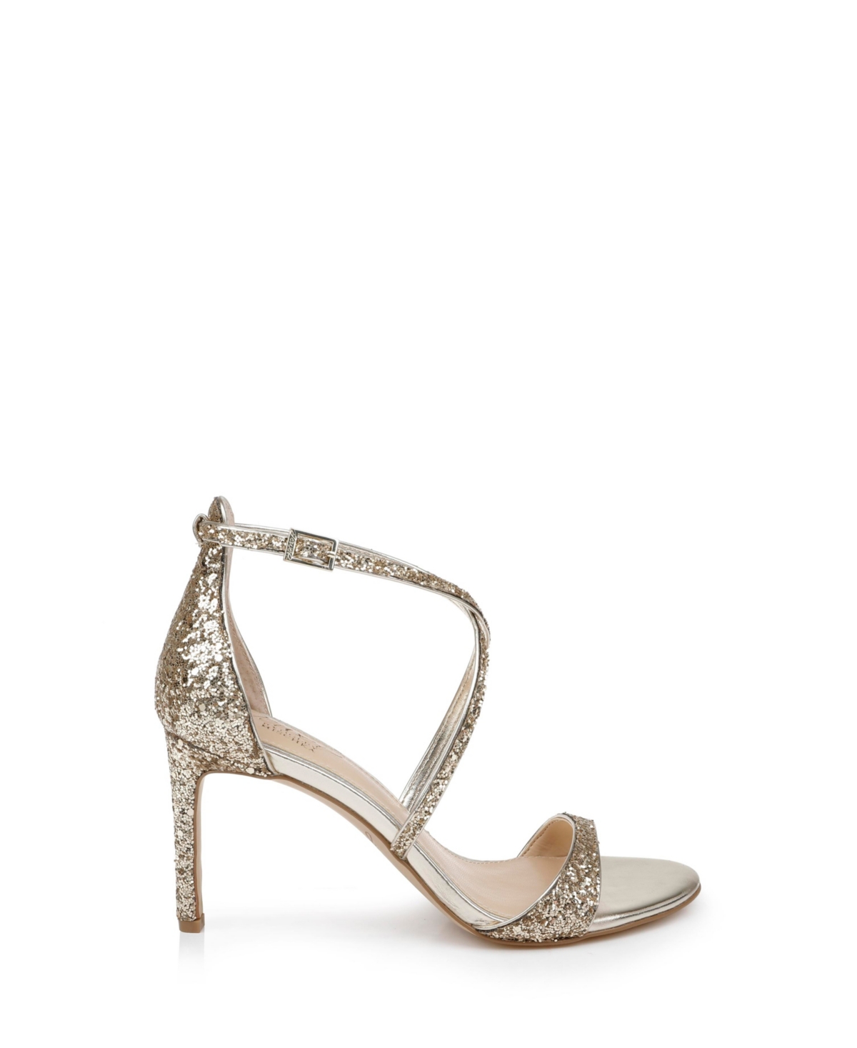 Jewel Badgley Mischka Women's Dimitra Crisscross Strap Stiletto Evening Sandals