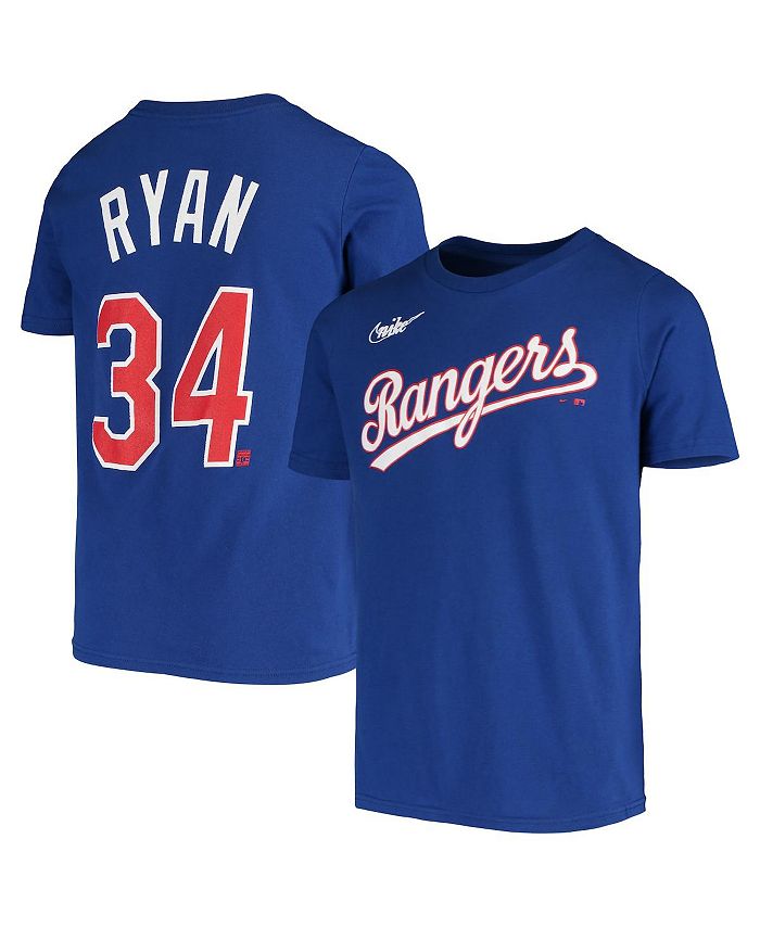 Nolan Ryan Texas Rangers Nike Cooperstown Collection Name & Number T-Shirt  - Royal