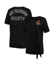 Lids San Francisco Giants New Era Women's Team Stripe T-Shirt - Black