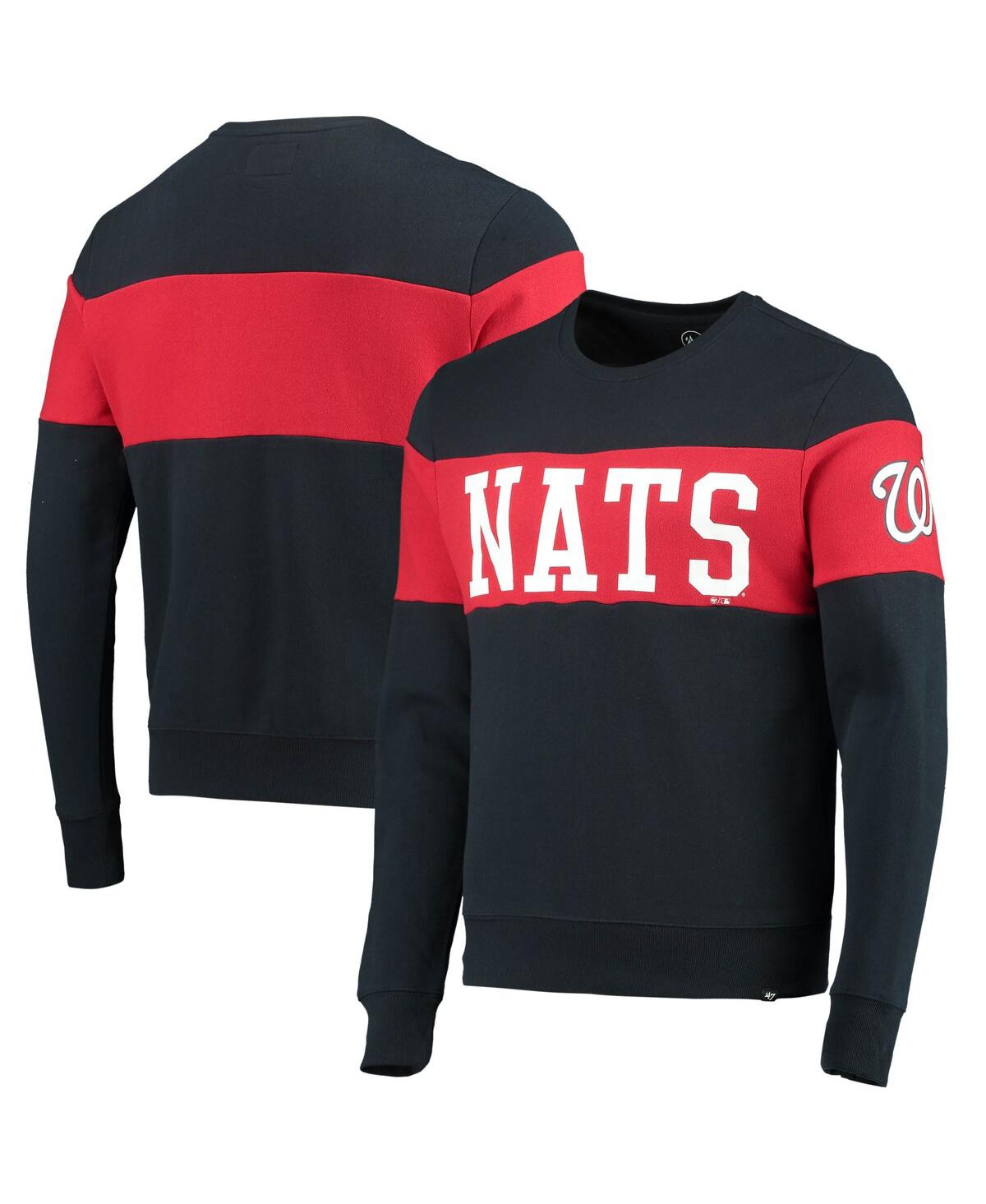 47 Brand Men's '47 Navy Washington Nationals Interstate Pullover Sweatshirt