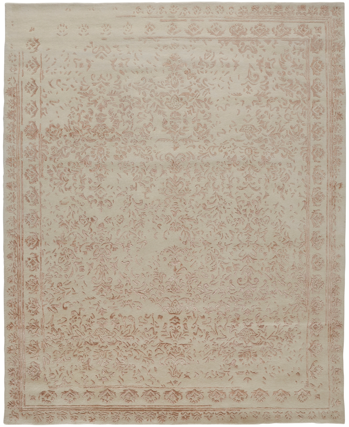 Simply Woven Bella R8014 2' X 3' Area Rug In Beige,pink