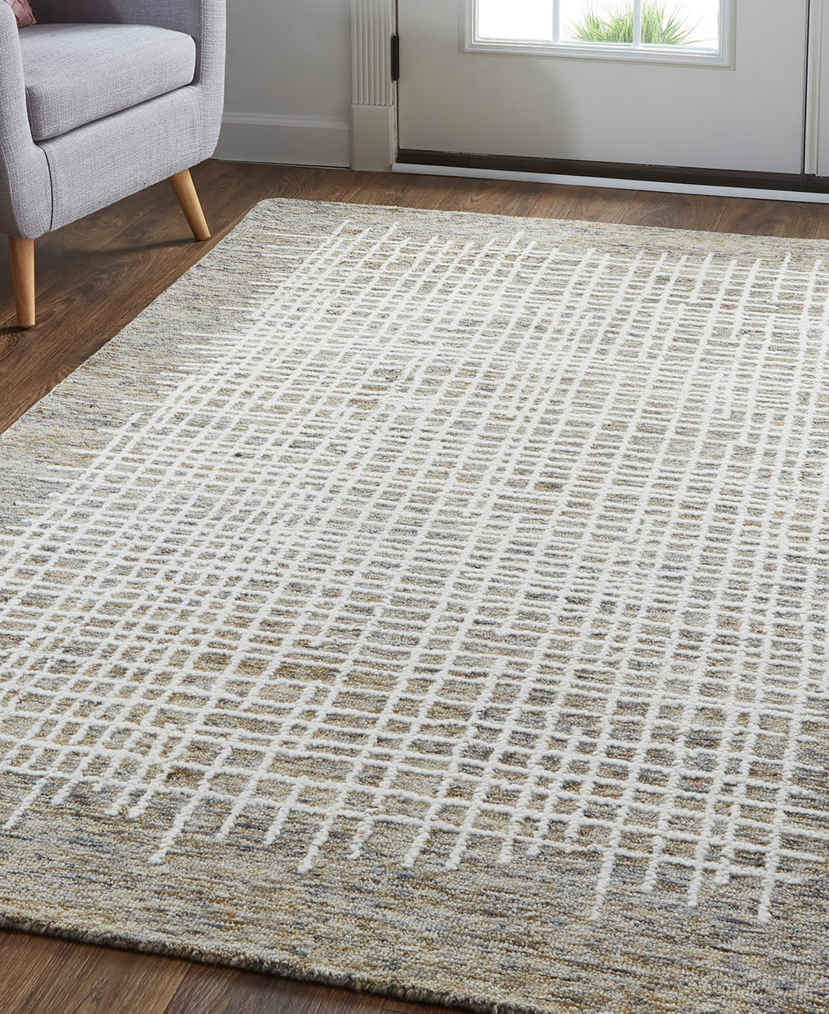 Feizy Maddox R8630 Area Rug - Ivory