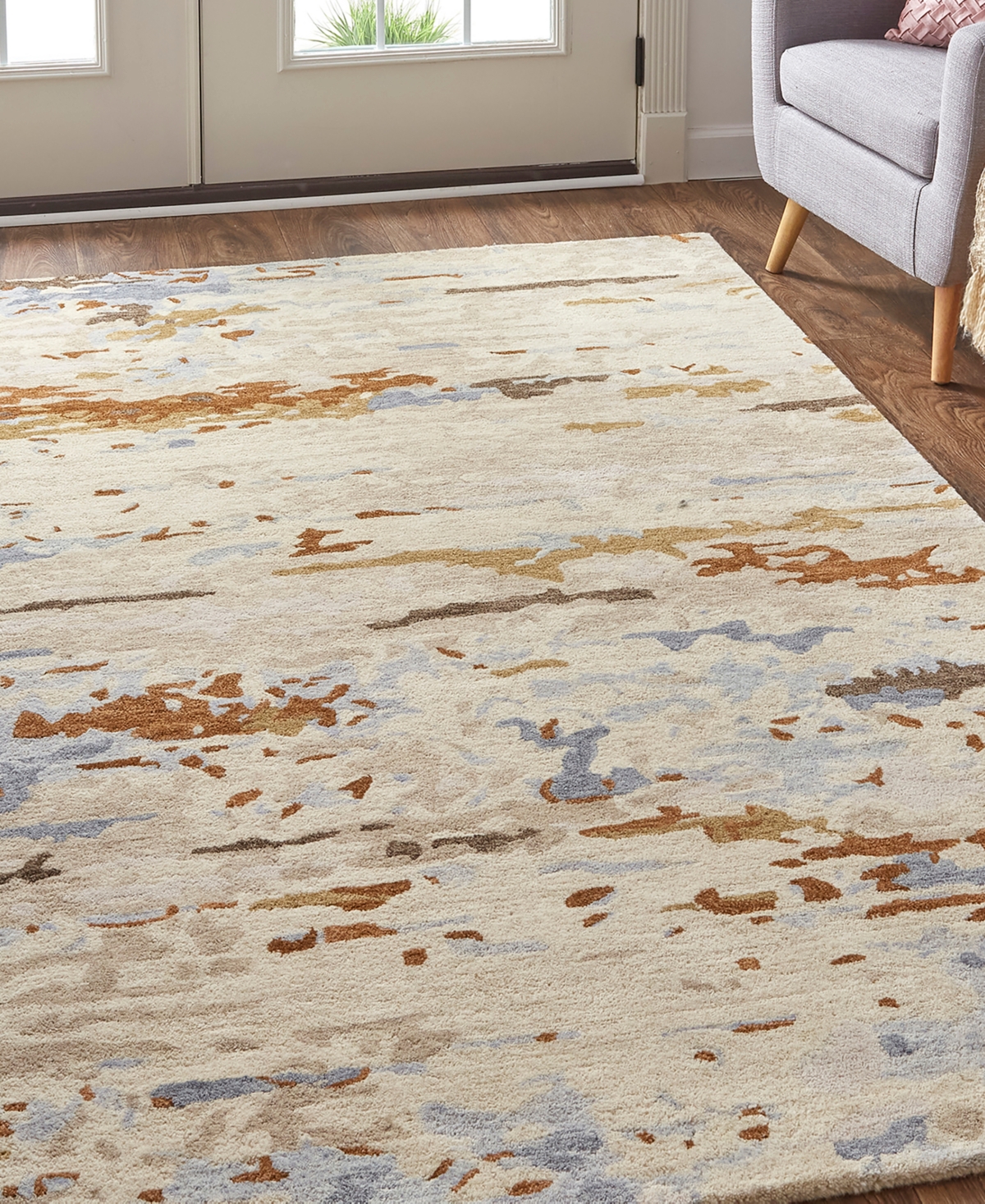 Feizy Everley R8644 Area Rug - Blue