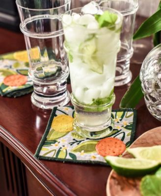 Citrus Print Cocktail Napkins, Set of 4