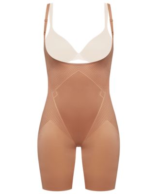 Open-Bust Mid-Thigh Bodysuit 10235R