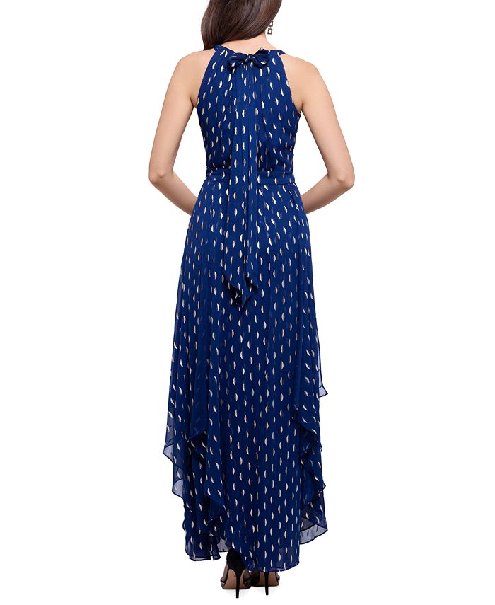 Betsy & Adam Women's Halter Keyhole Gown Black Size 8