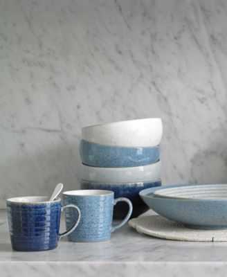 Studio Blue Ridged Mugs, Set of 2