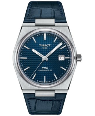 ティソ 公式 メンズ 腕時計 TISSOT PRX ピーアールエックス パワーマティック80 40MM ブルー T1374071104100 - 腕時計