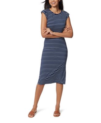 anne klein navy blue dress