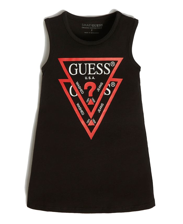 GUESS Little Girls Jersey Classic Logo Dress Macy's