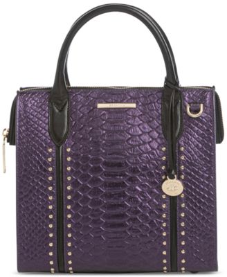 Brahmin Small Caroline Altair Leather Satchel Macy's