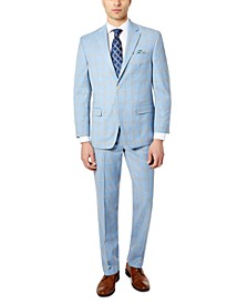 Men's Classic-Fit Windowpane Suit Separates