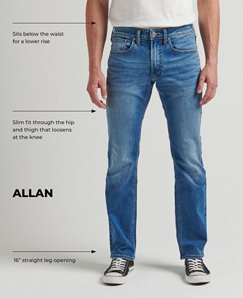 Silver Jeans Co. Men's Allan Classic Fit Slim Stretch Jeans & Reviews ...