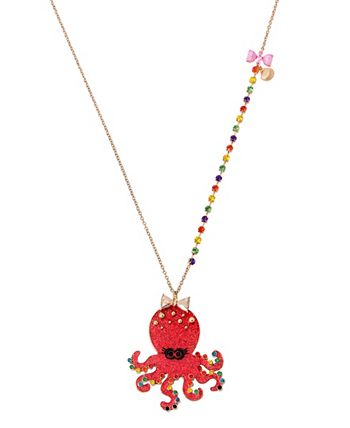 Betsey Johnson Women s Octopus Pendant Long Necklace Macy s