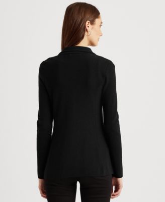 Women's Sweater-Knit Blazer, Stretch Tank Top & Straight-Leg Denim Jeans