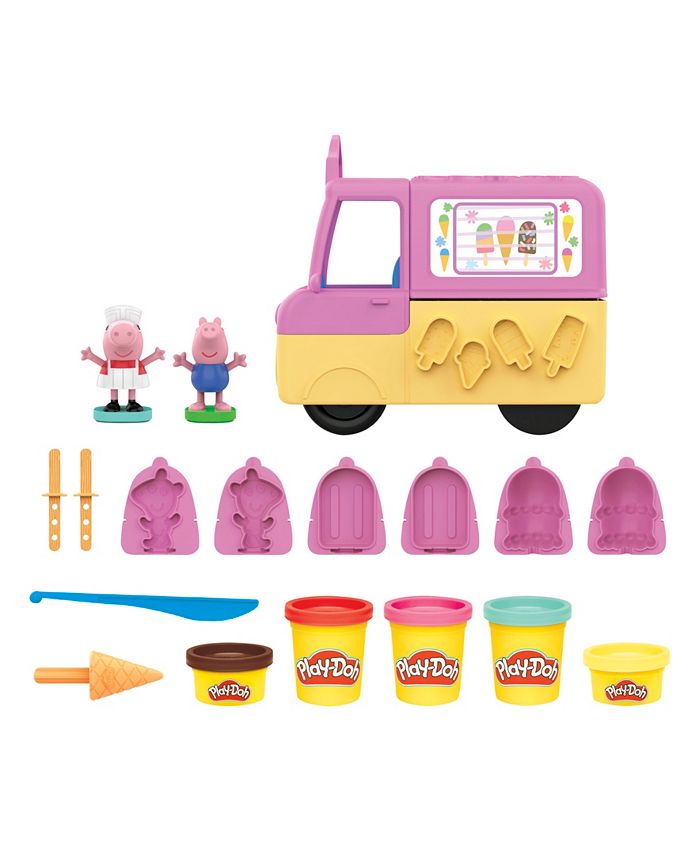 Play-Doh Peppa Pig Stylin Set with 9 Non-Toxic Modeling Compound Cans, 11  Accessories, Peppa Pig Toy for Kids 3 and Up - Play-Doh