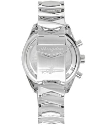 Women's Jackie Chronograph Multifunctional Silver-Tone Stainless Steel Bracelet Watch 41-1/2mm