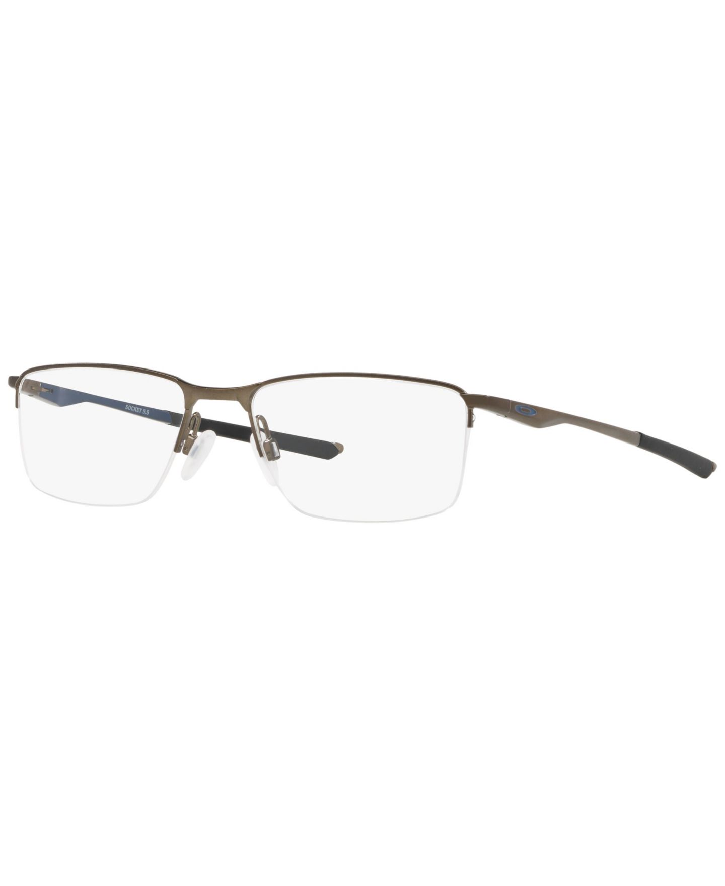 Мужские очки Oakley Man Rectangle Metal OX3218 Socket 5.5 Eyeglasses, цвет: Графитовый металлик — фото 1