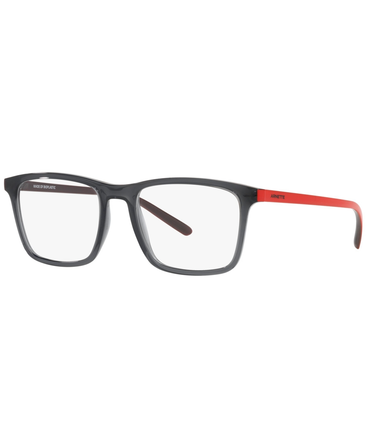 AN7209 Frog Face Unisex Rectangle Eyeglasses - Transparent Gray