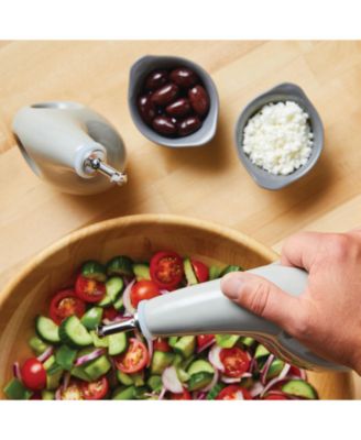 Ceramics EVOO 4-Pc. Dispensing Bottle & Ramekin Dipper Set