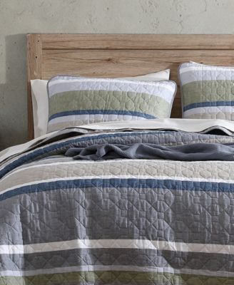 Ladder Stripe 2-Pc. Quilt Set, Twin