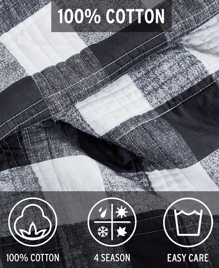 Eddie Bauer Lakehouse 3 Piece Plaid Quilt Set, Full/Queen & Reviews