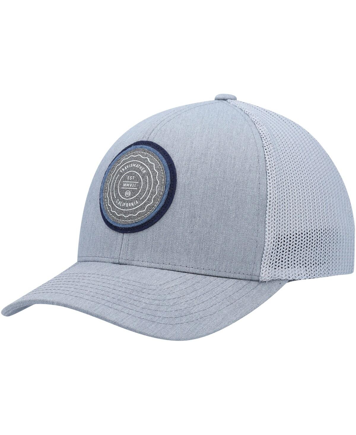 Travis Mathew Men's  Heathered Gray The Patch Trucker Snapback Hat