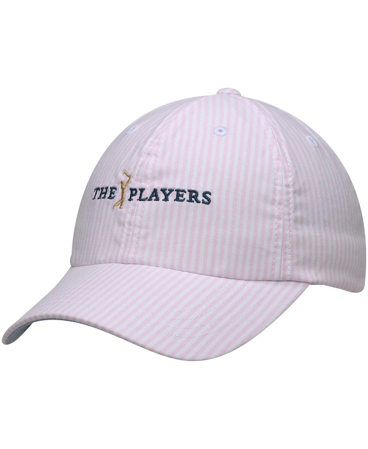 Women's Ahead Pink The Players Seersucker Adjustable Hat - Pink