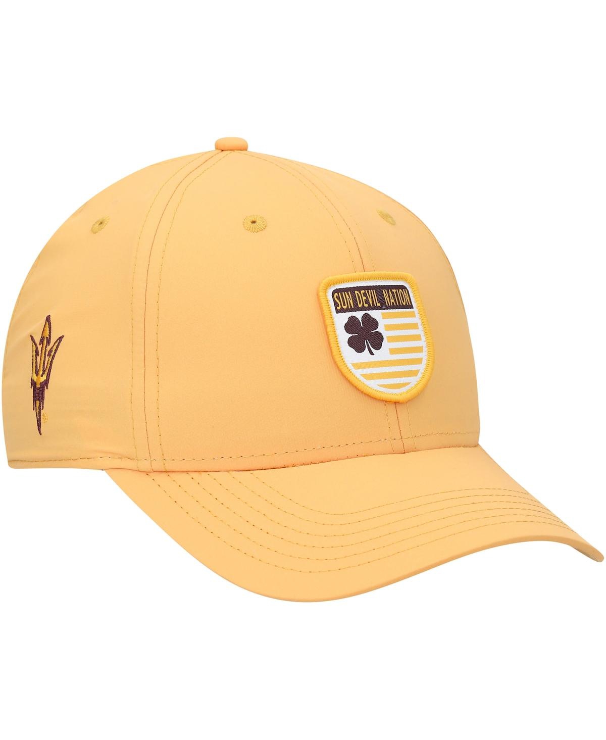 Shop Black Clover Men's Gold Arizona State Sun Devils Nation Shield Snapback Hat