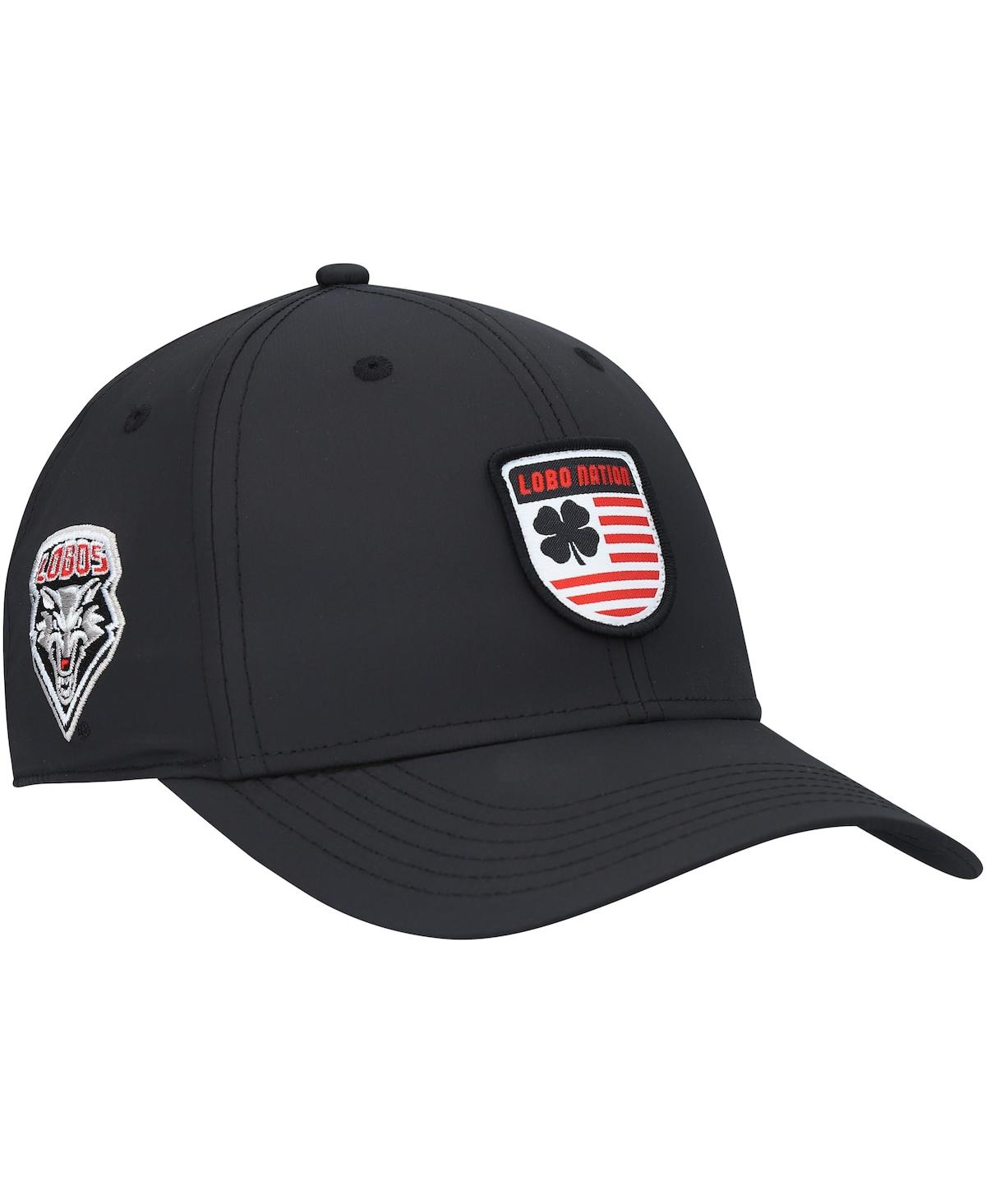 Men's Black New Mexico Lobos Nation Shield Snapback Hat - Black