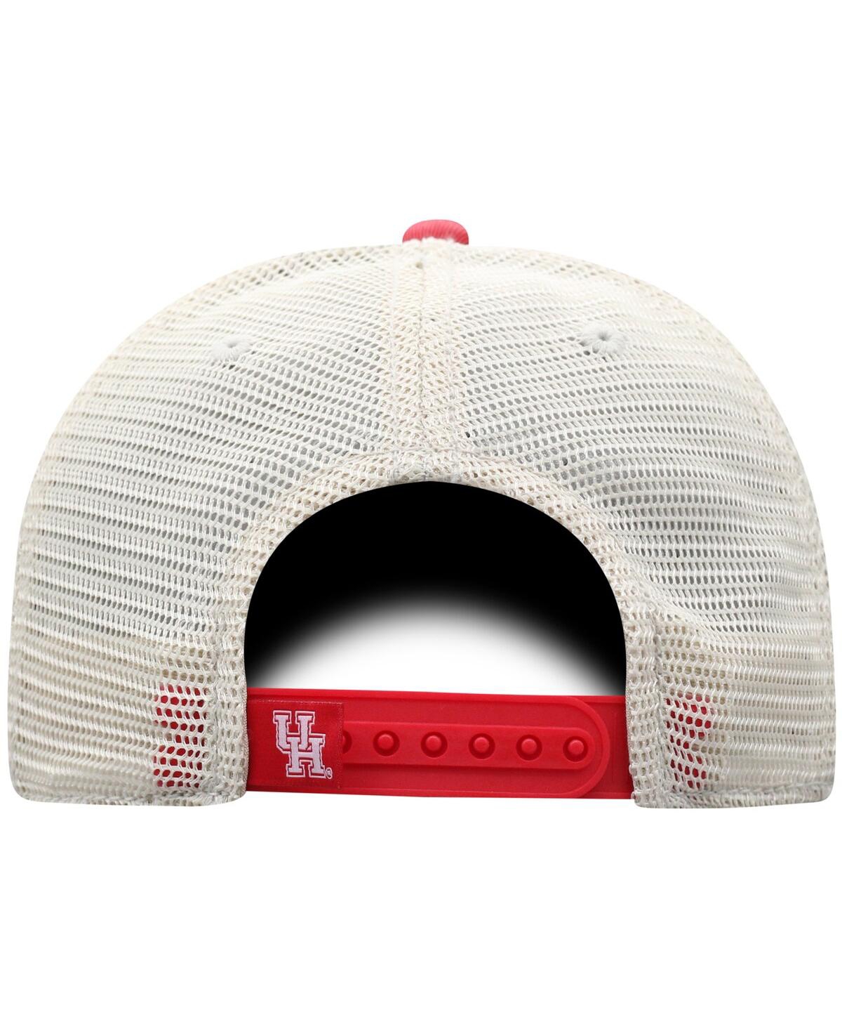 Shop Top Of The World Men's  Red Houston Cougars Offroad Trucker Snapback Hat