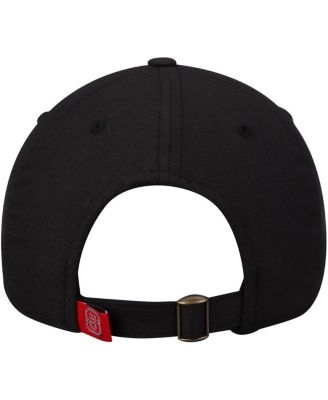 Men's Black NC State Wolfpack Primary Logo Staple Adjustable Hat