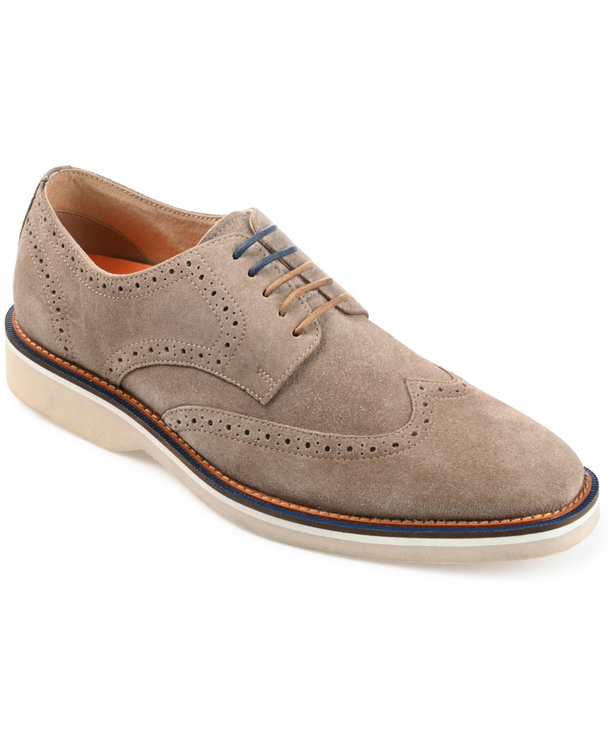 Shop Thomas & Vine Men's Chadwick Wingtip Derby Dress Shoes In Taupe