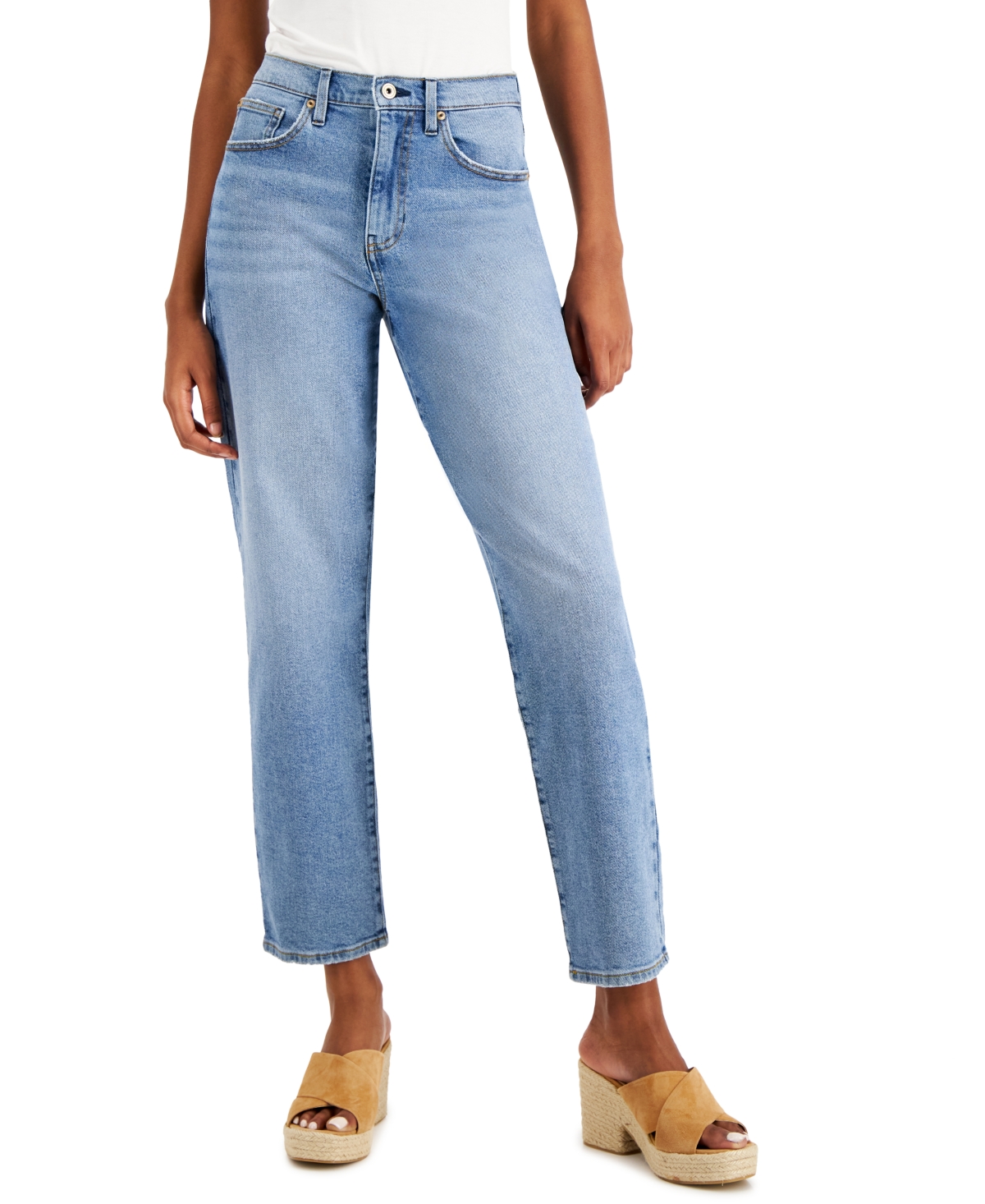 Celebrity Pink Juniors' High Rise Straight Jeans